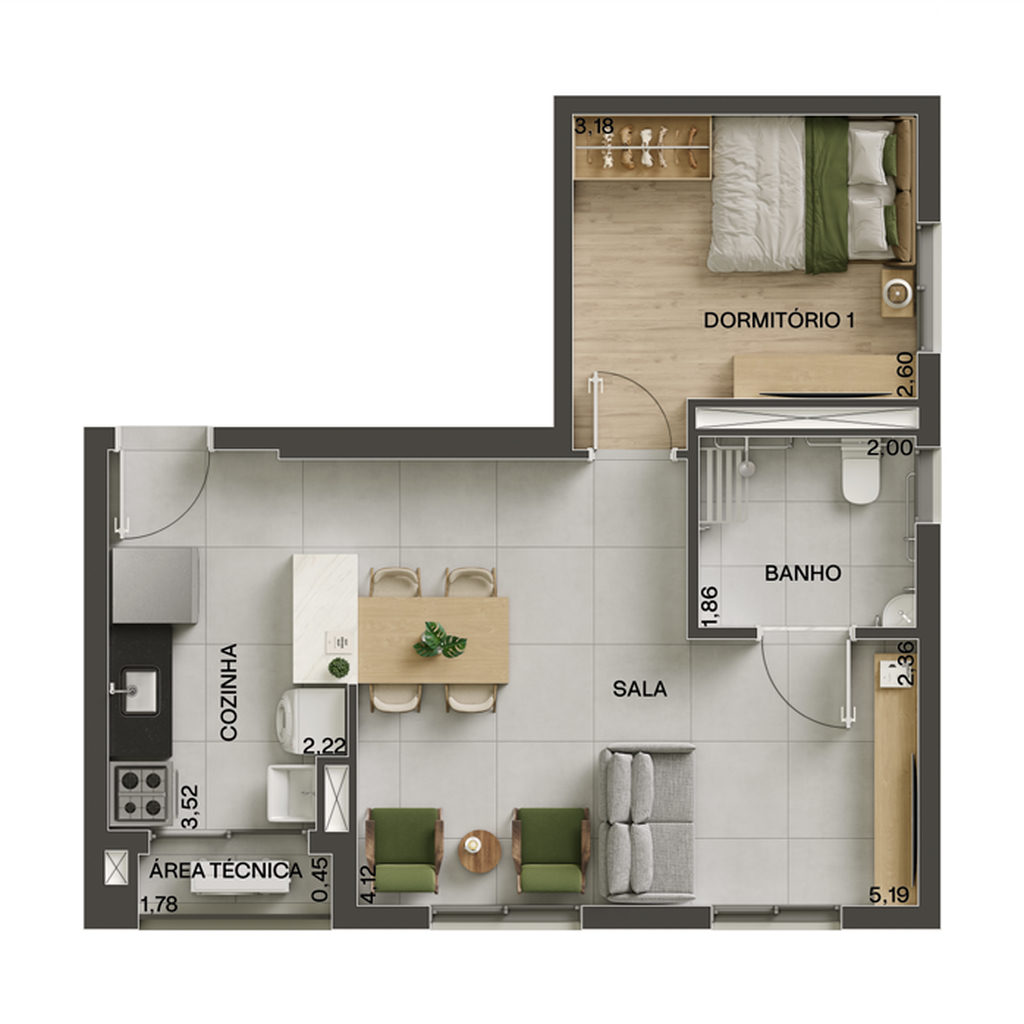 Apartamento, 2 quartos, 46 m² - Foto 26