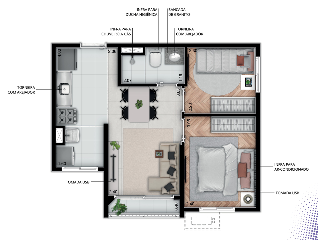 Apartamento, 2 quartos, 36 m² - Foto 23