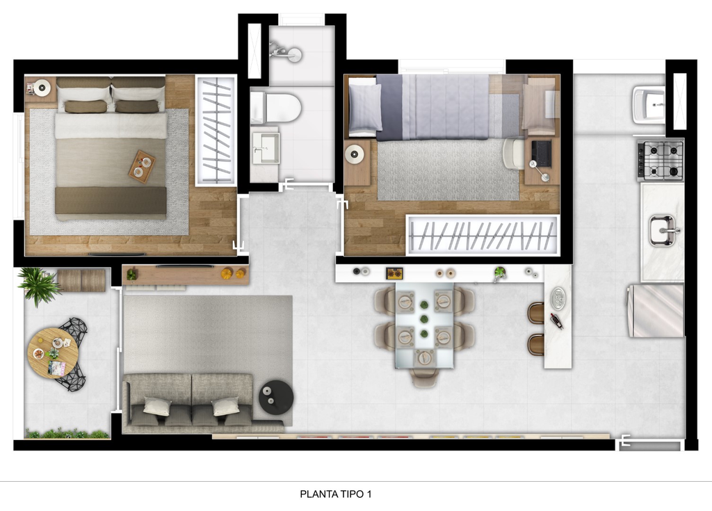 Apartamento, 2 quartos, 44 m² - Foto 17