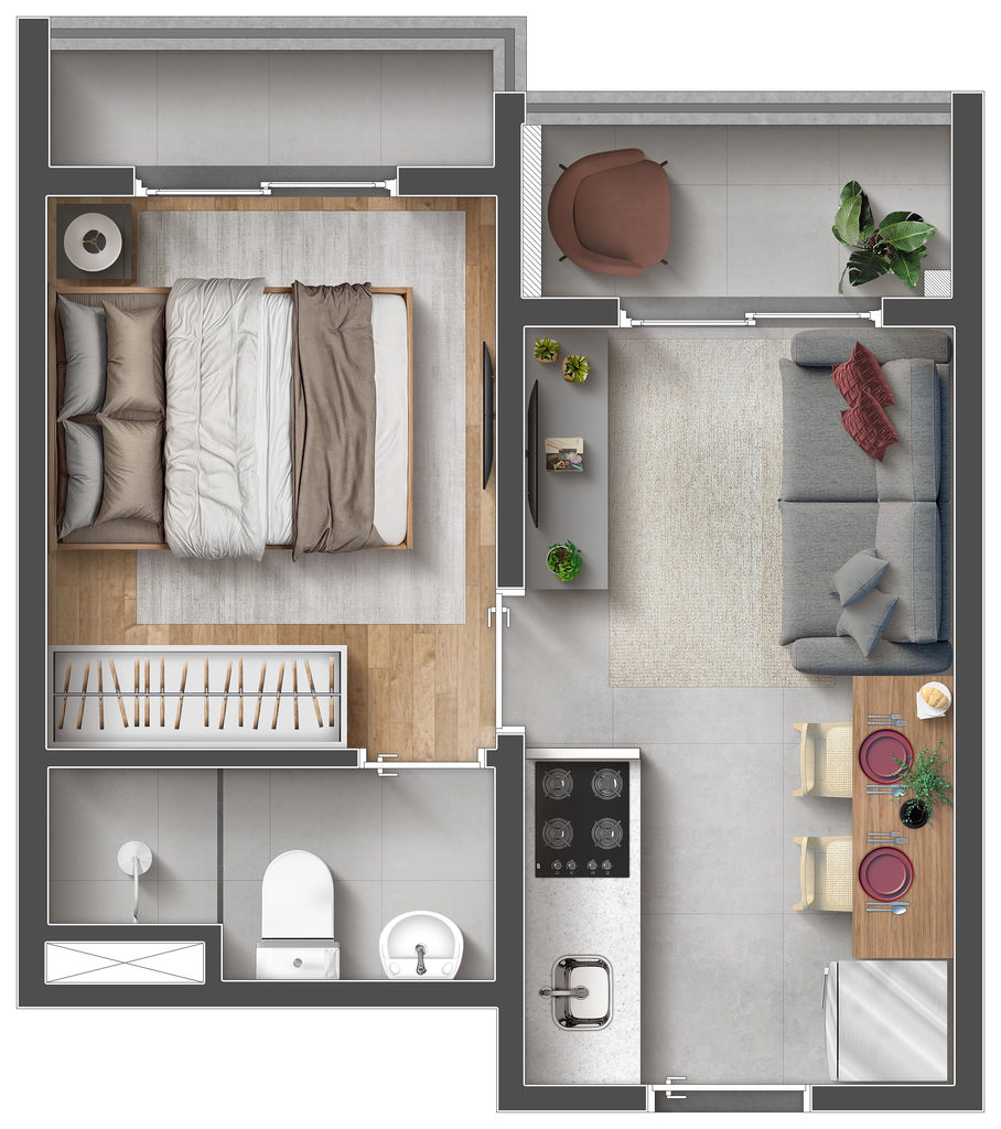 Apartamento, 1 quarto, 29 m² - Foto 30