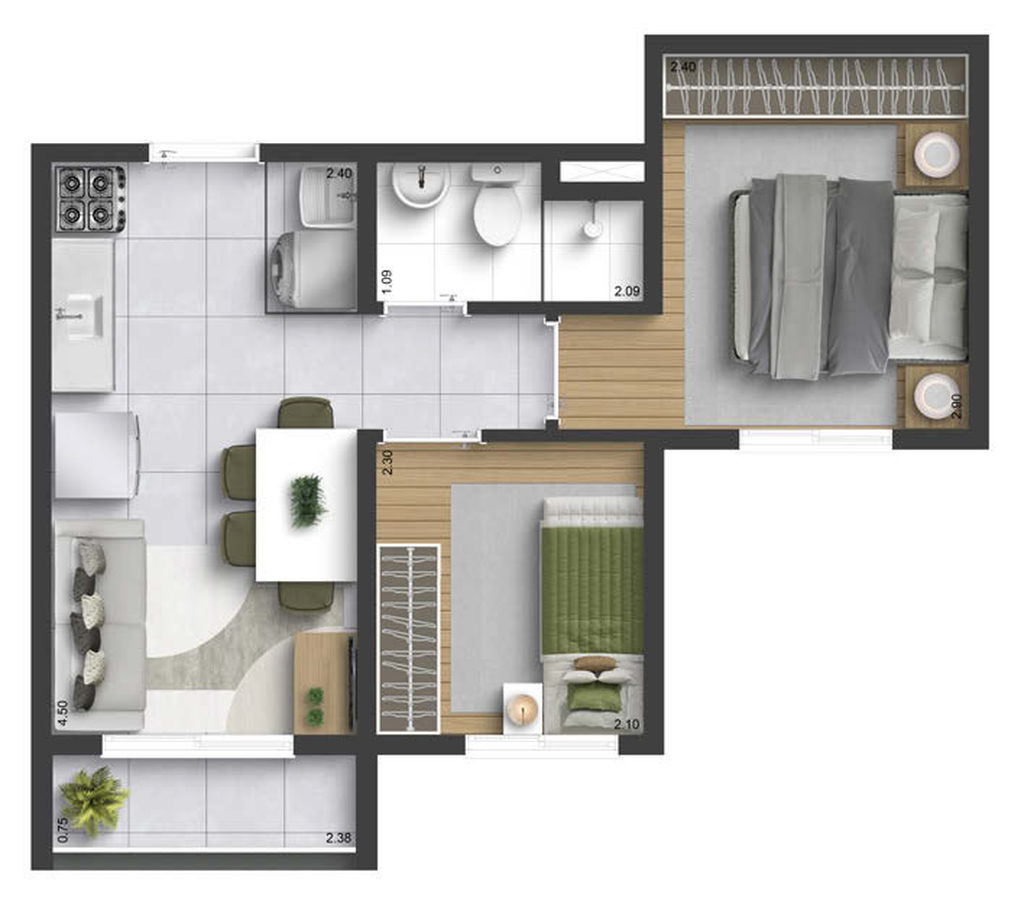 Apartamento, 1 quarto, 26 m² - Foto 24