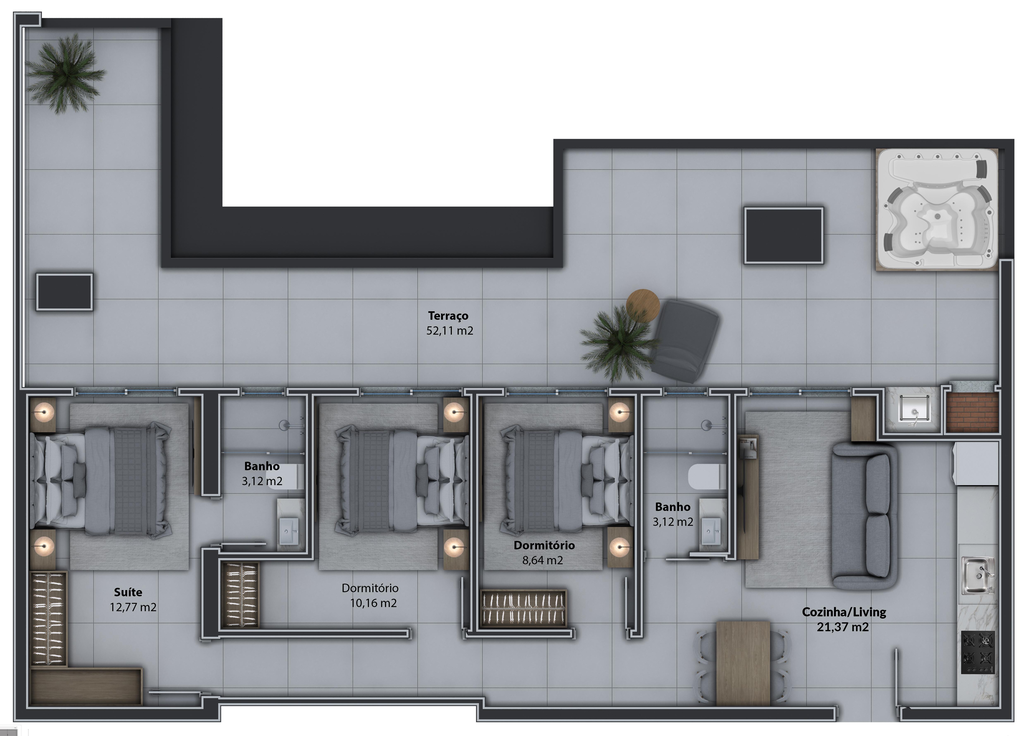 Apartamento, 2 quartos, 81 m² - Foto 75