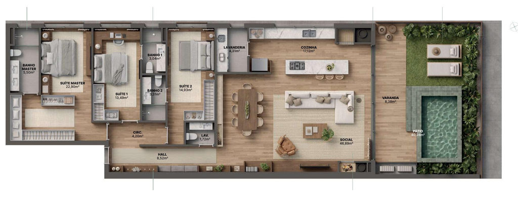 Apartamento, 3 quartos, 346 m² - Foto 22