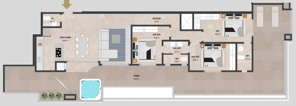 Apartamento, 3 quartos, 94 m² - Foto 101