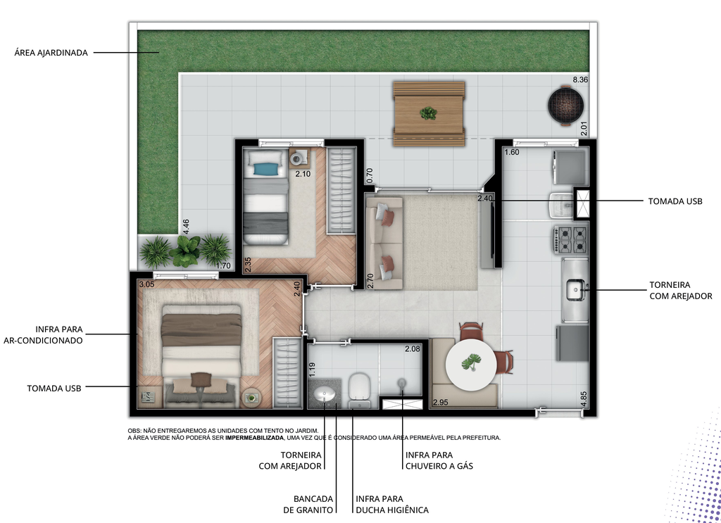 Apartamento, 2 quartos, 36 m² - Foto 29
