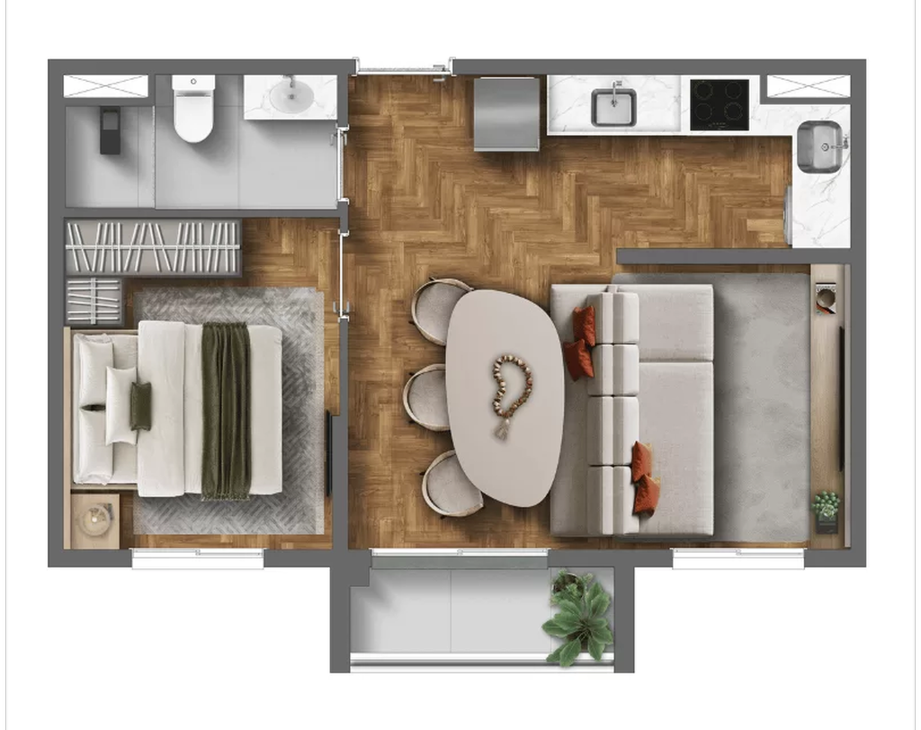 Apartamento, 2 quartos, 32 m² - Foto 30