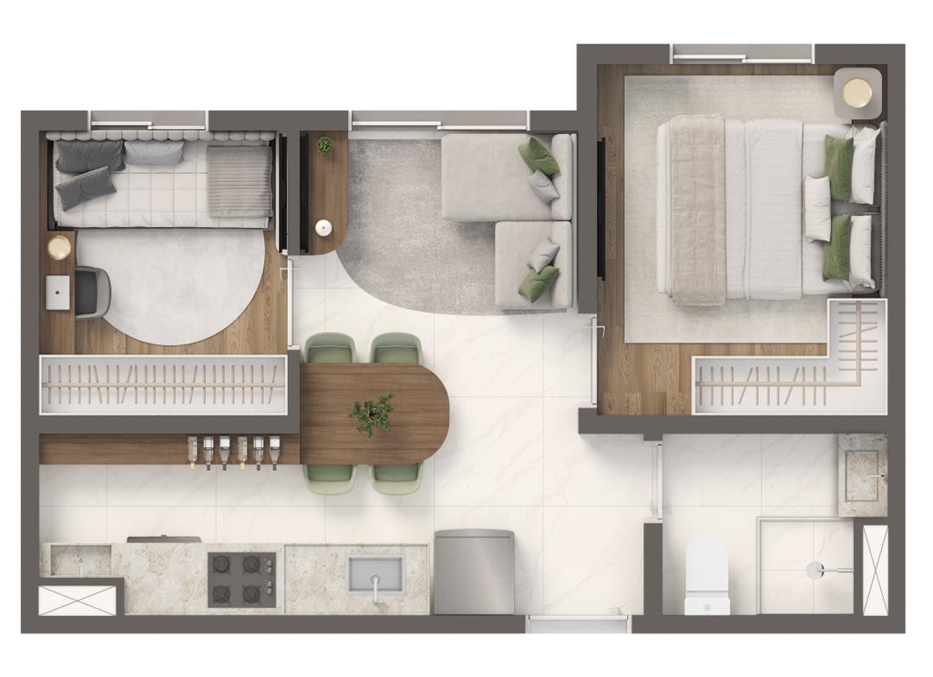 Apartamento, 2 quartos, 30 m² - Foto 28