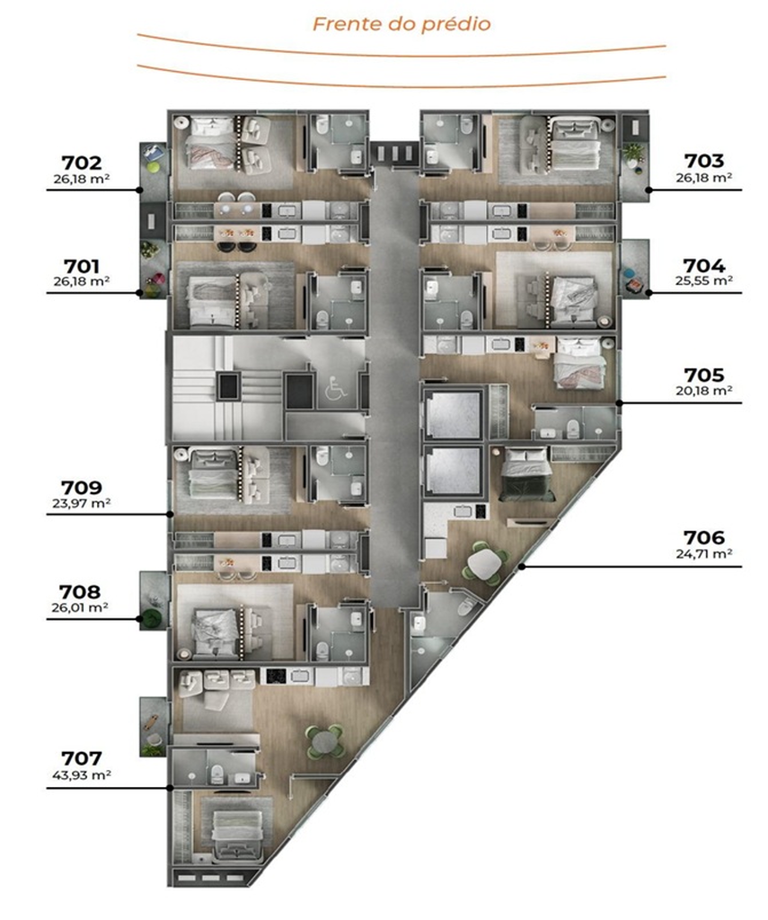 Apartamento, 1 quarto, 24 m² - Foto 12