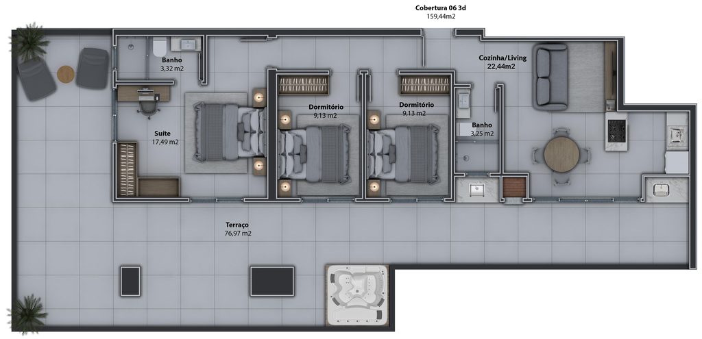 Apartamento, 2 quartos, 81 m² - Foto 81