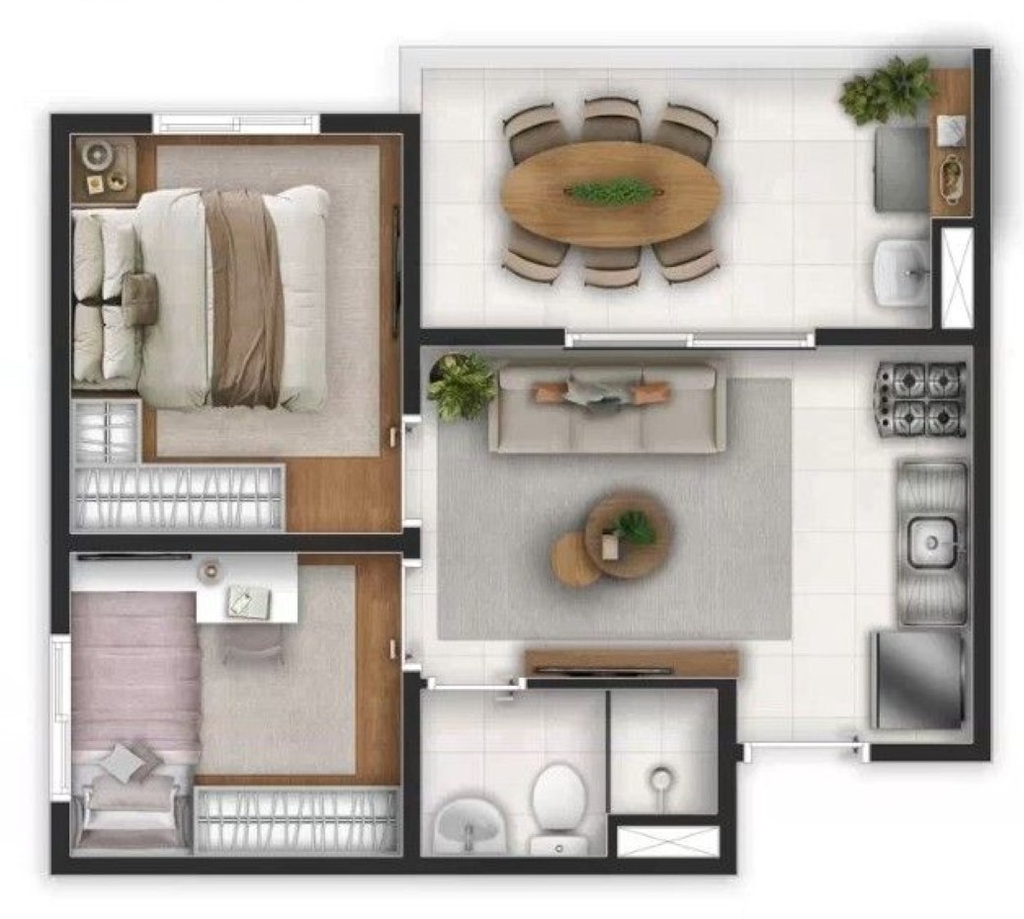 Apartamento, 2 quartos, 37 m² - Foto 16
