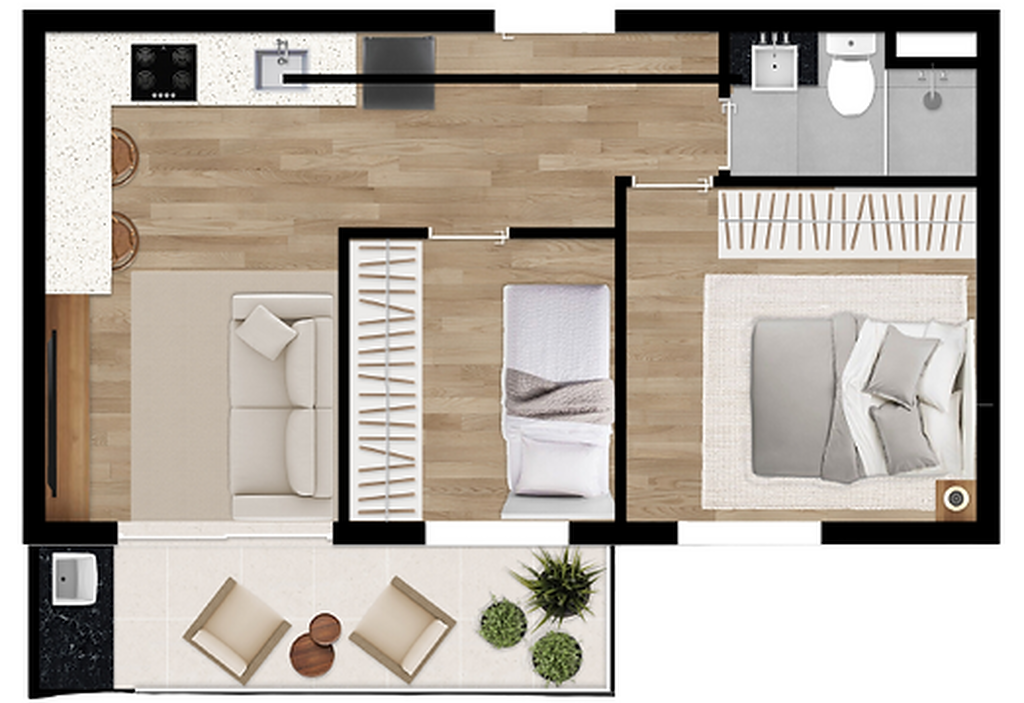 Apartamento, 1 quarto, 39 m² - Foto 16