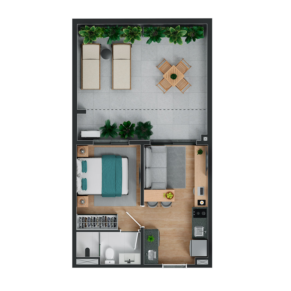 Apartamento, 2 quartos, 37 m² - Foto 34