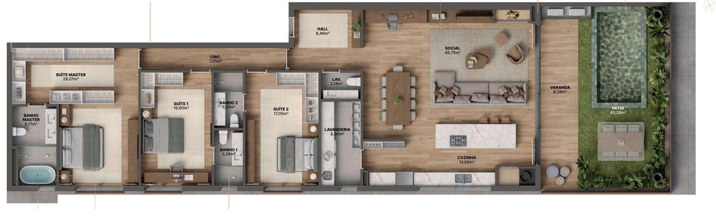 Apartamento, 3 quartos, 346 m² - Foto 24