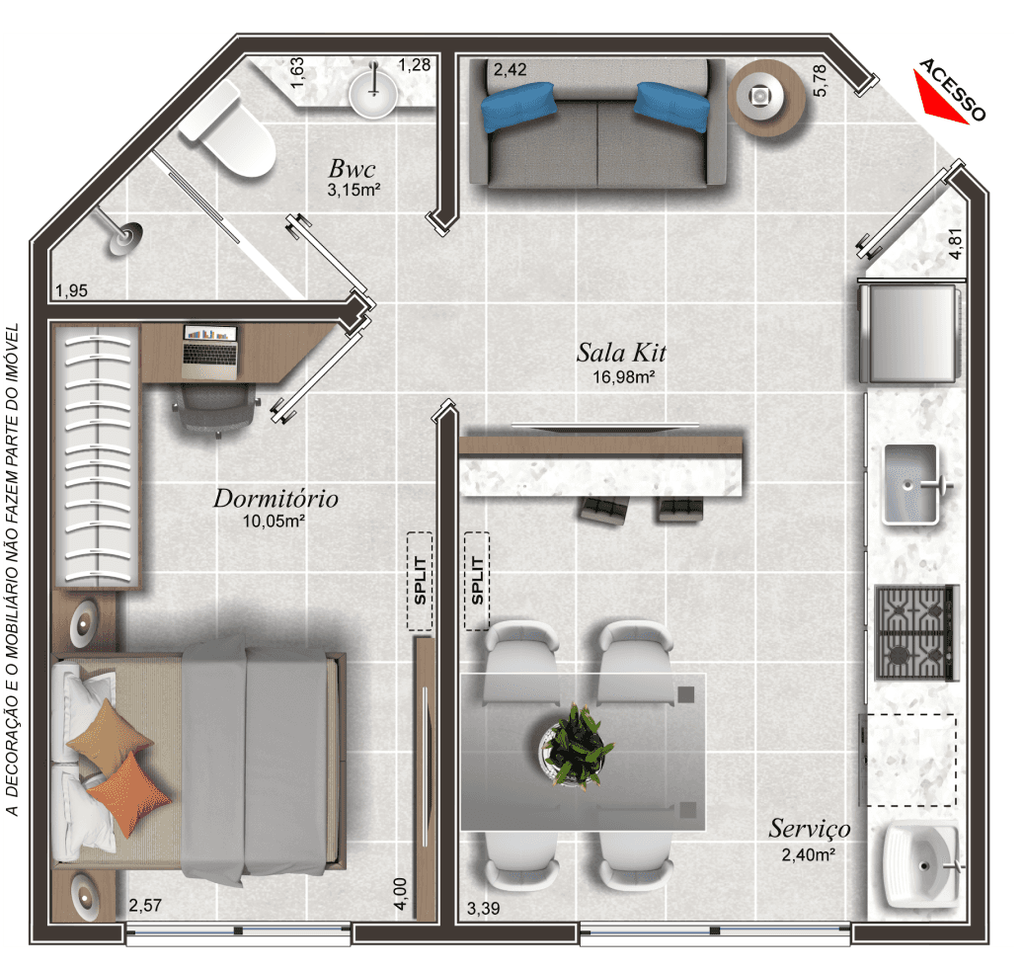 Apartamento, 2 quartos, 56 m² - Foto 8