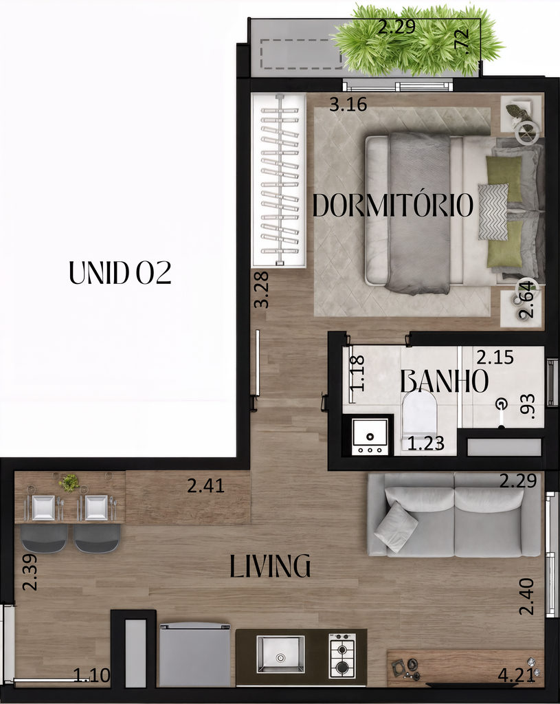 Apartamento, 1 quarto, 27 m² - Foto 6