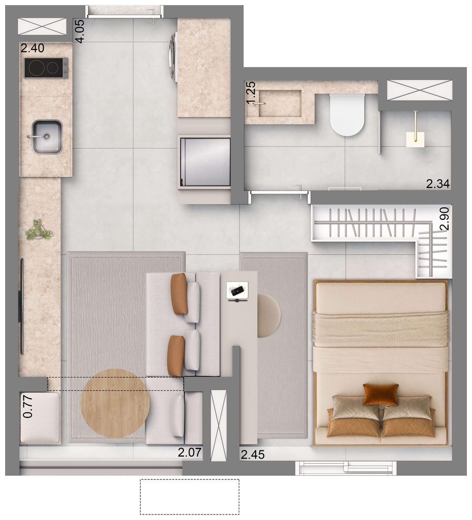Loja-Salão, 24 m² - Foto 16