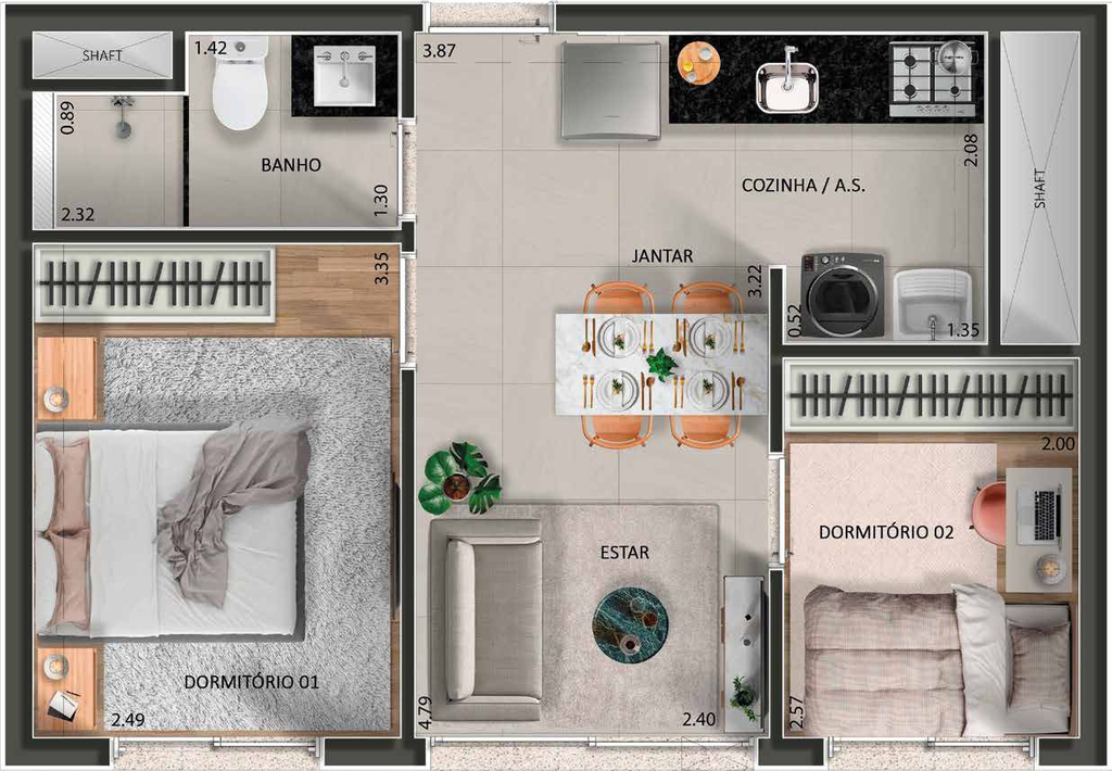 Apartamento, 2 quartos, 58 m² - Foto 18
