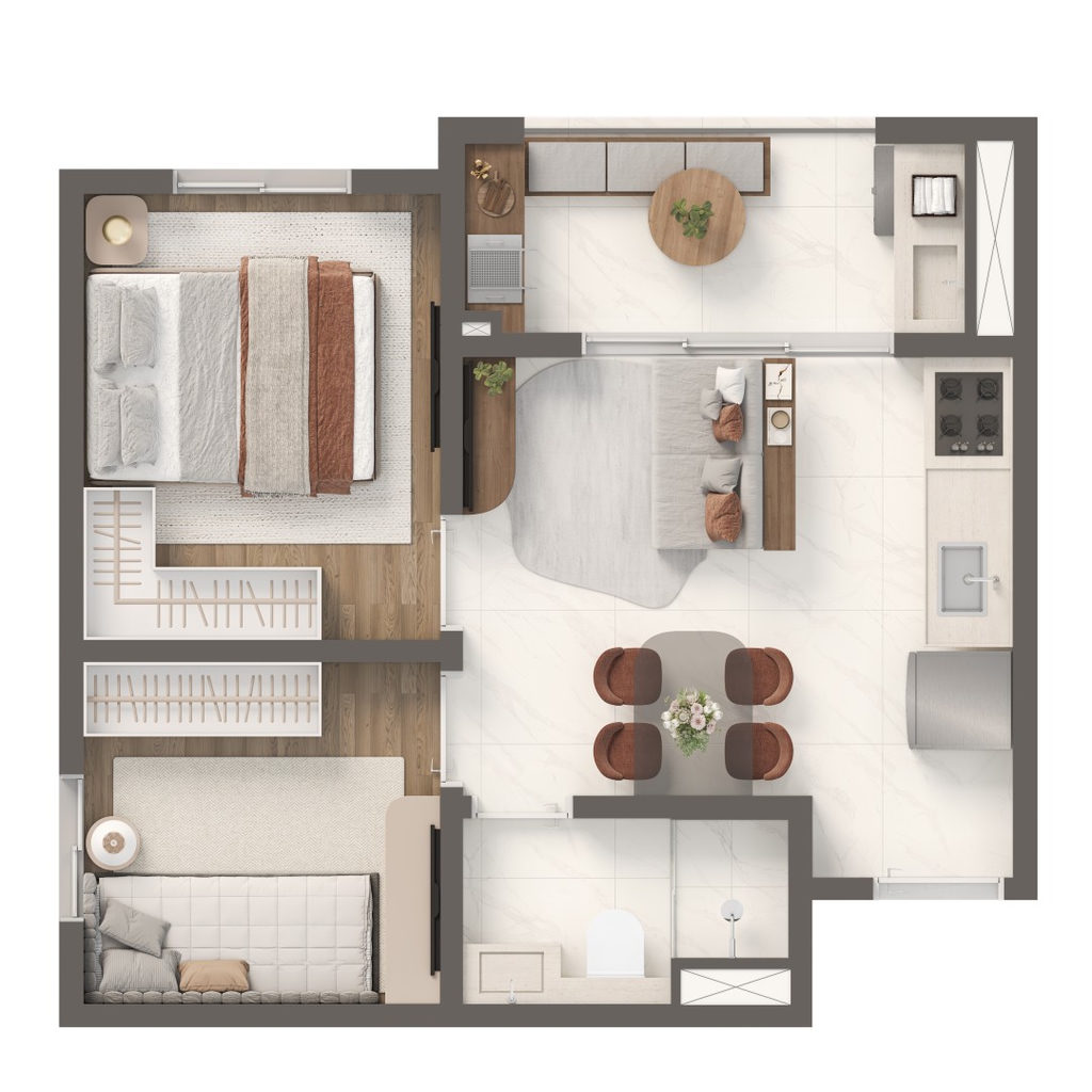 Apartamento, 2 quartos, 31 m² - Foto 28