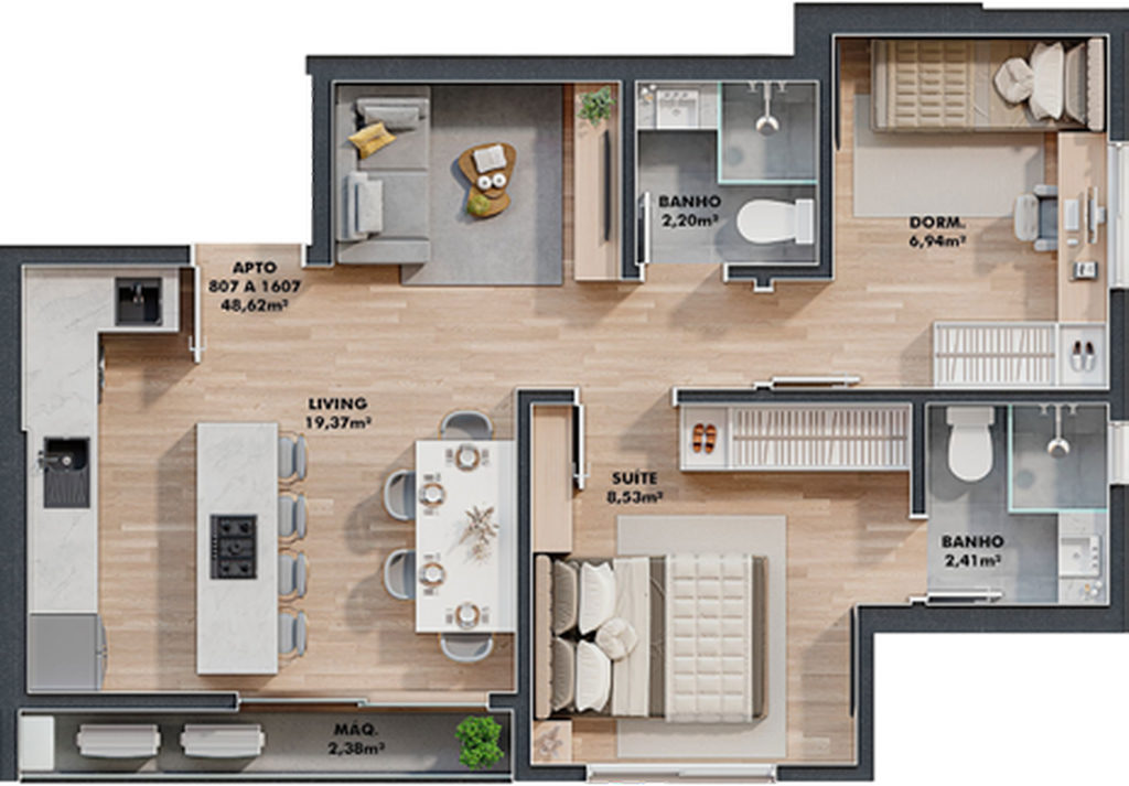 Apartamento, 1 quarto, 30 m² - Foto 40