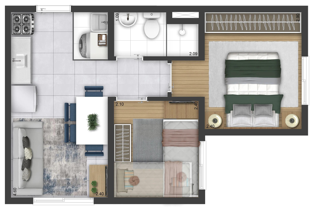 Apartamento, 2 quartos, 32 m² - Foto 15