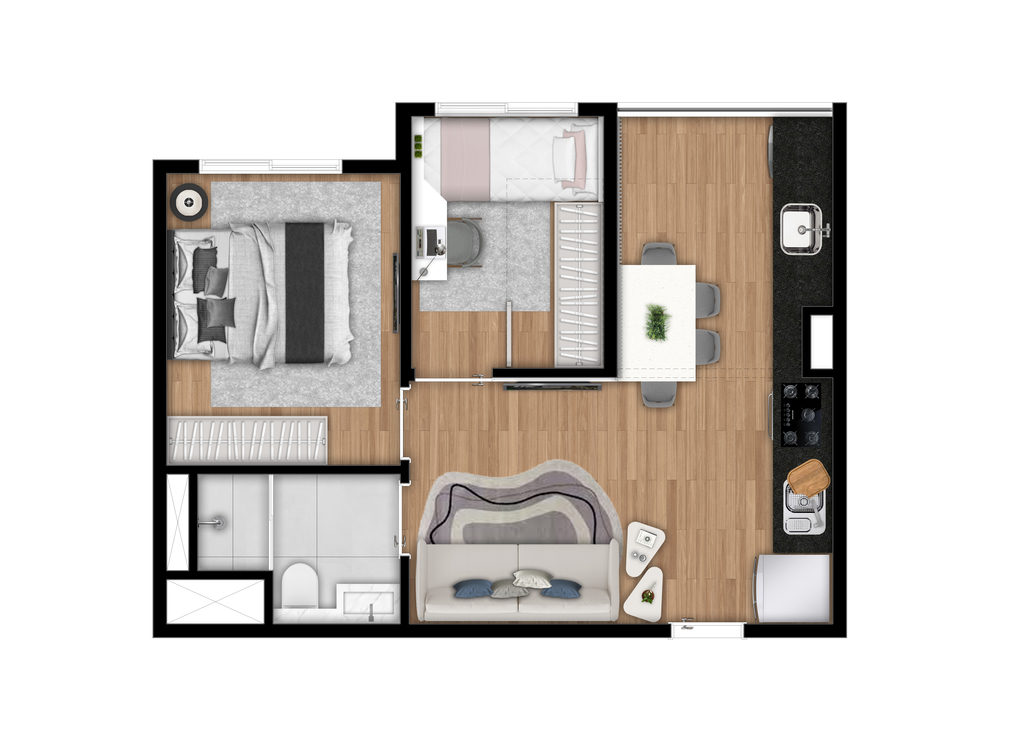 Apartamento, 2 quartos, 36 m² - Foto 13