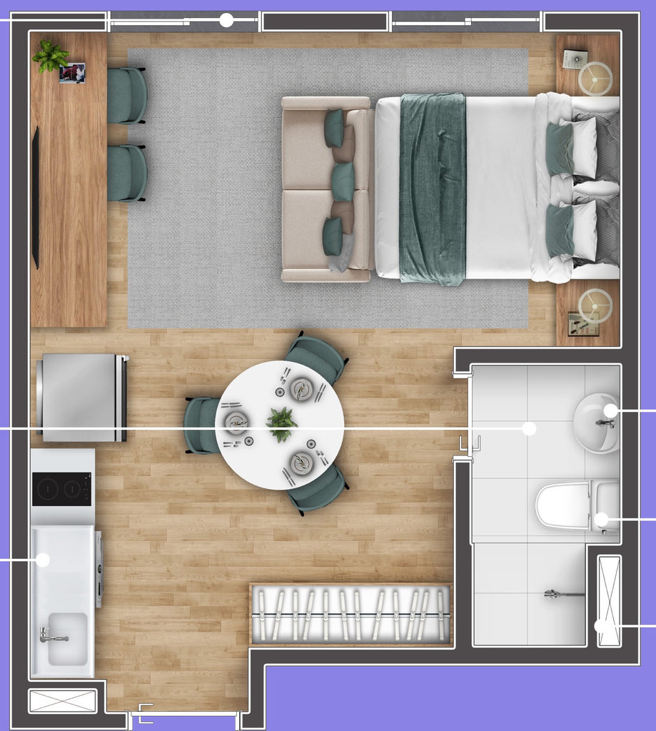 Apartamento, 1 quarto, 16 m² - Foto 7