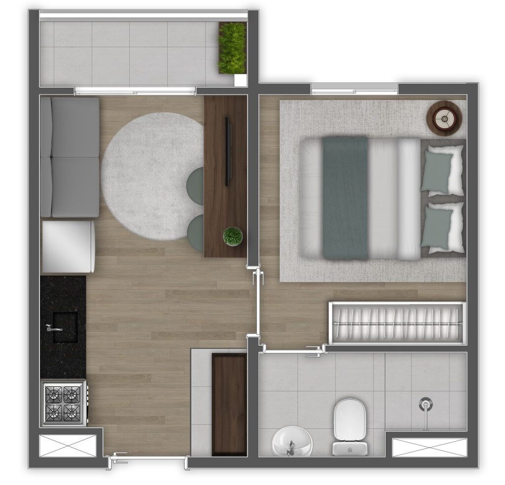 Apartamento, 2 quartos, 34 m² - Foto 20