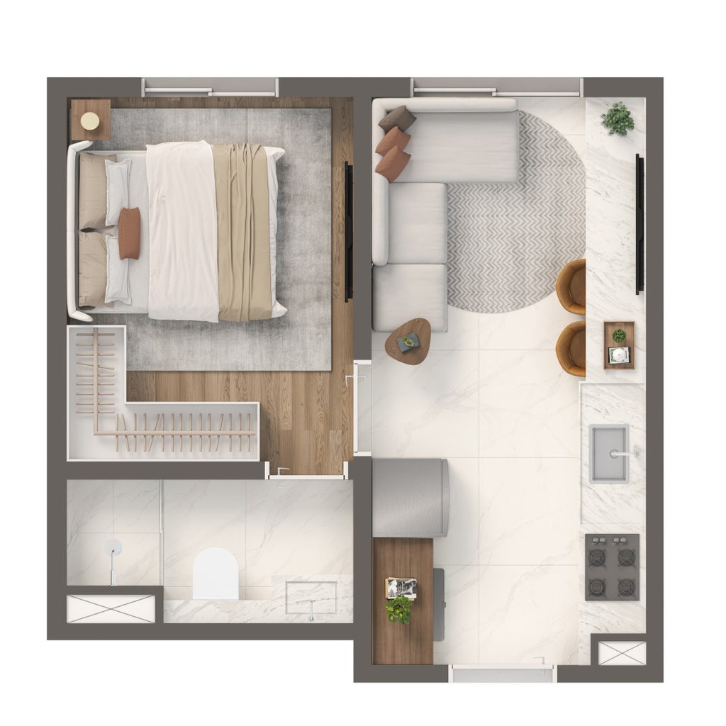 Apartamento, 1 quarto, 24 m² - Foto 32