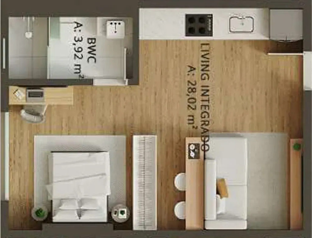 Apartamento, 1 quarto, 43 m² - Foto 28