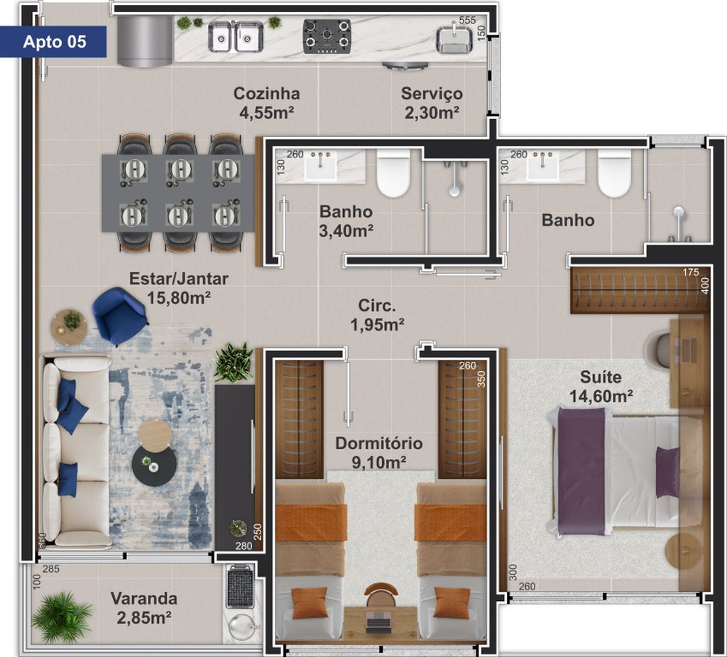 Apartamento, 2 quartos, 62 m² - Foto 30