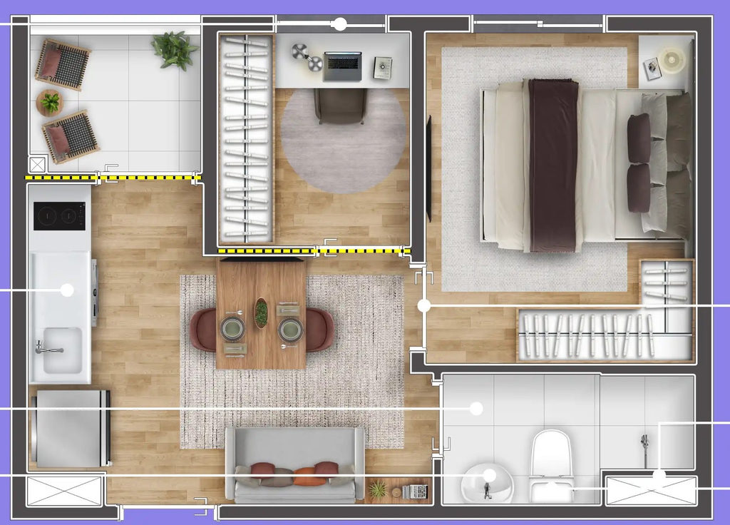 Apartamento, 1 quarto, 16 m² - Foto 8
