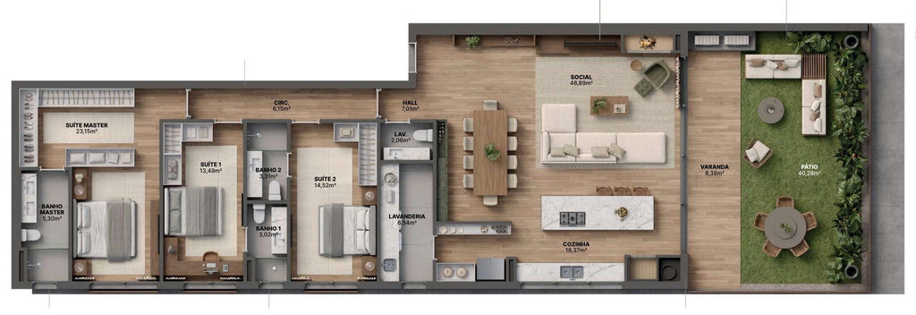 Apartamento, 3 quartos, 346 m² - Foto 20