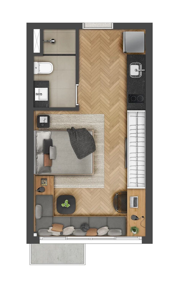 Loft para venda no bairro Cidade Baixa em Porto Alegre