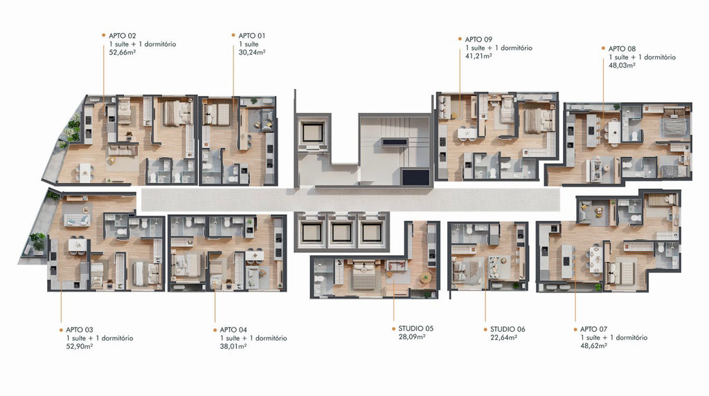 Apartamento, 1 quarto, 30 m² - Foto 22