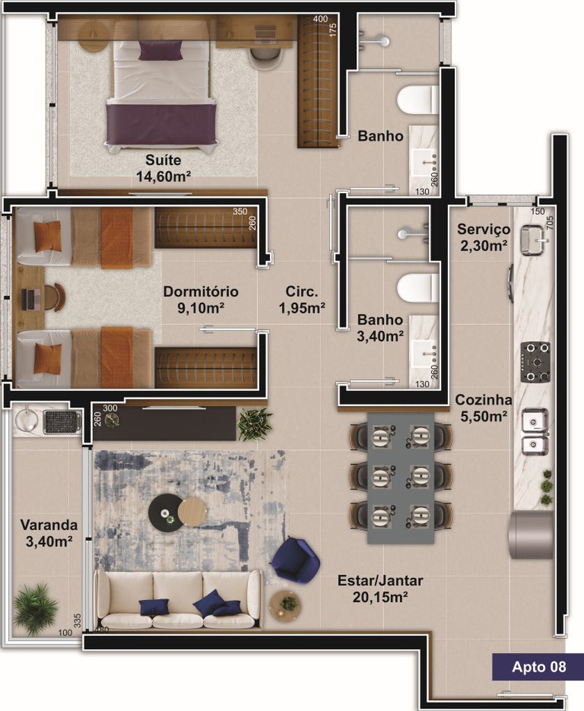 Apartamento, 2 quartos, 62 m² - Foto 34
