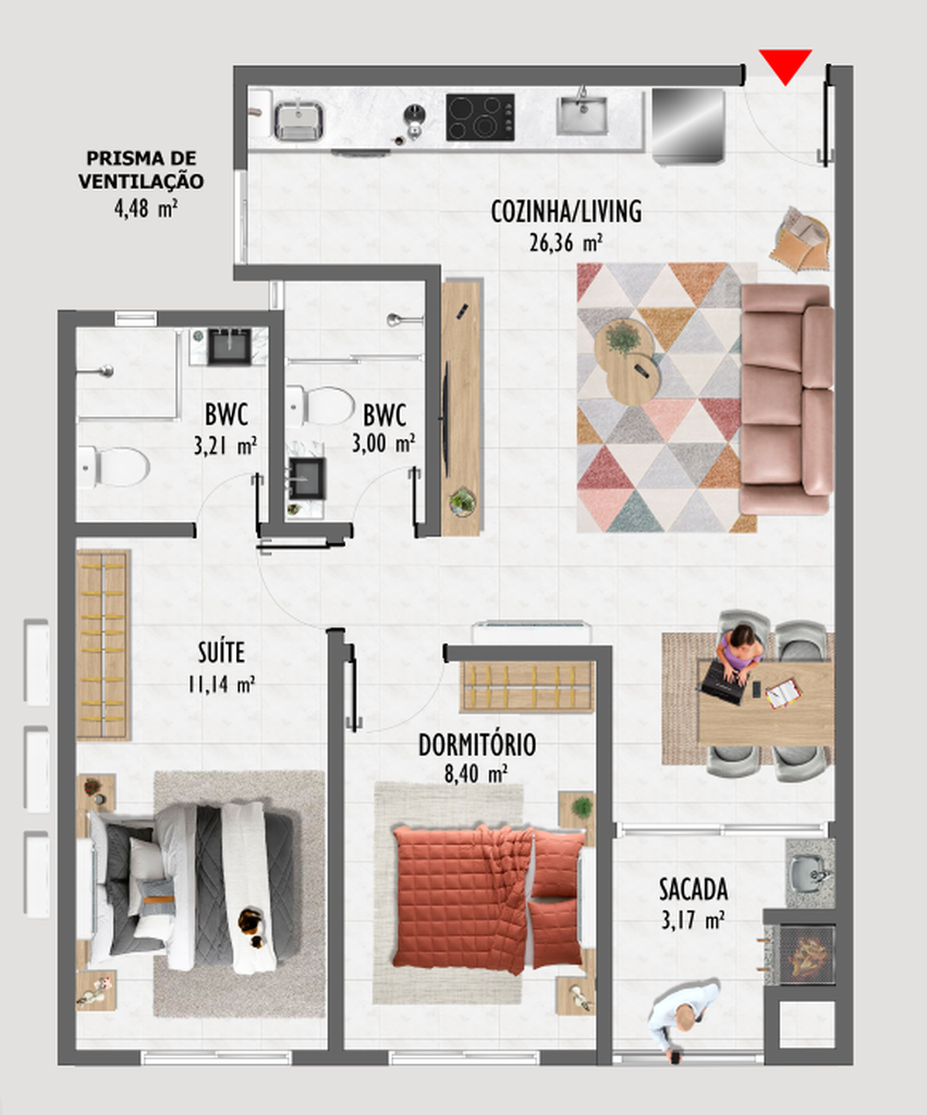 Apartamento, 3 quartos, 110 m² - Foto 9