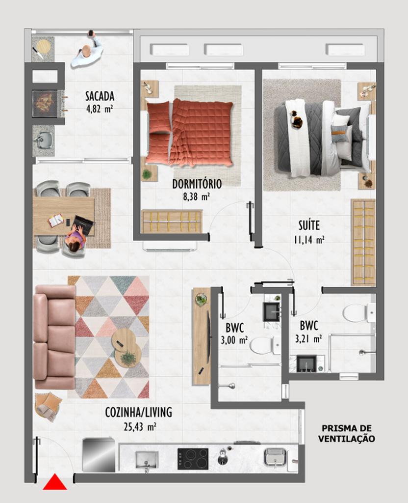 Apartamento, 3 quartos, 110 m² - Foto 11