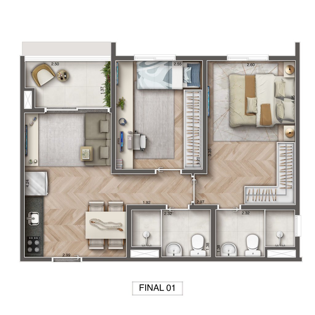 Apartamento, 1 quarto, 33 m² - Foto 37