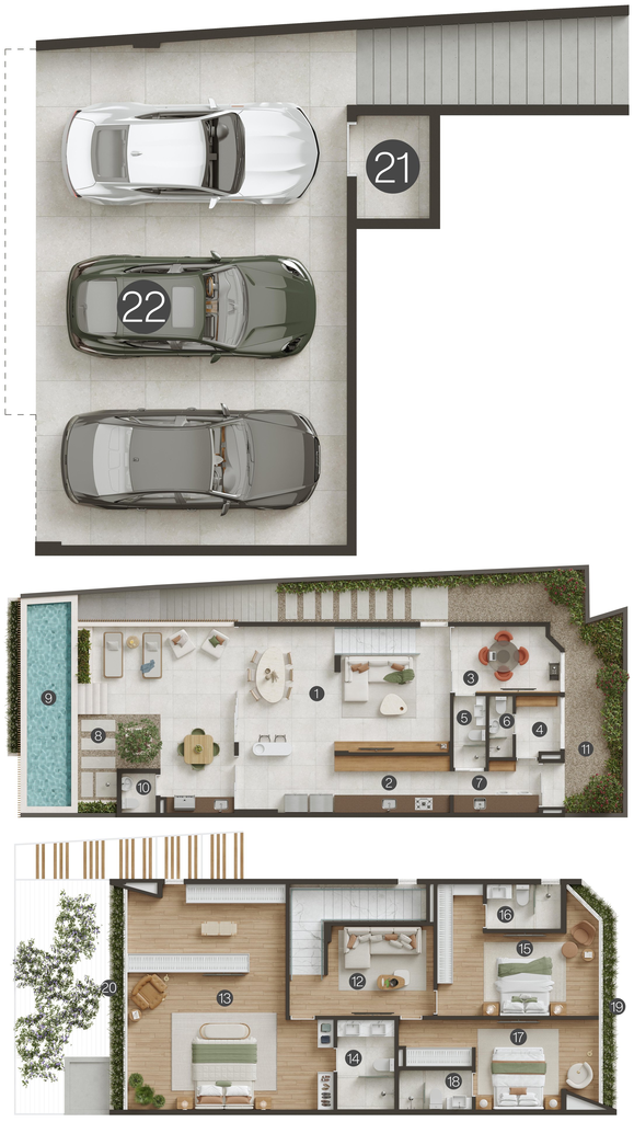 Planta 02 - 3 dorm 363,69m²