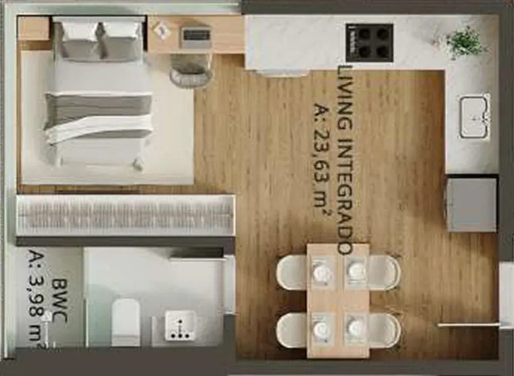 Apartamento, 1 quarto, 43 m² - Foto 27