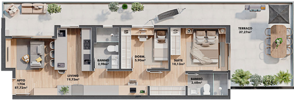 Apartamento, 1 quarto, 30 m² - Foto 51