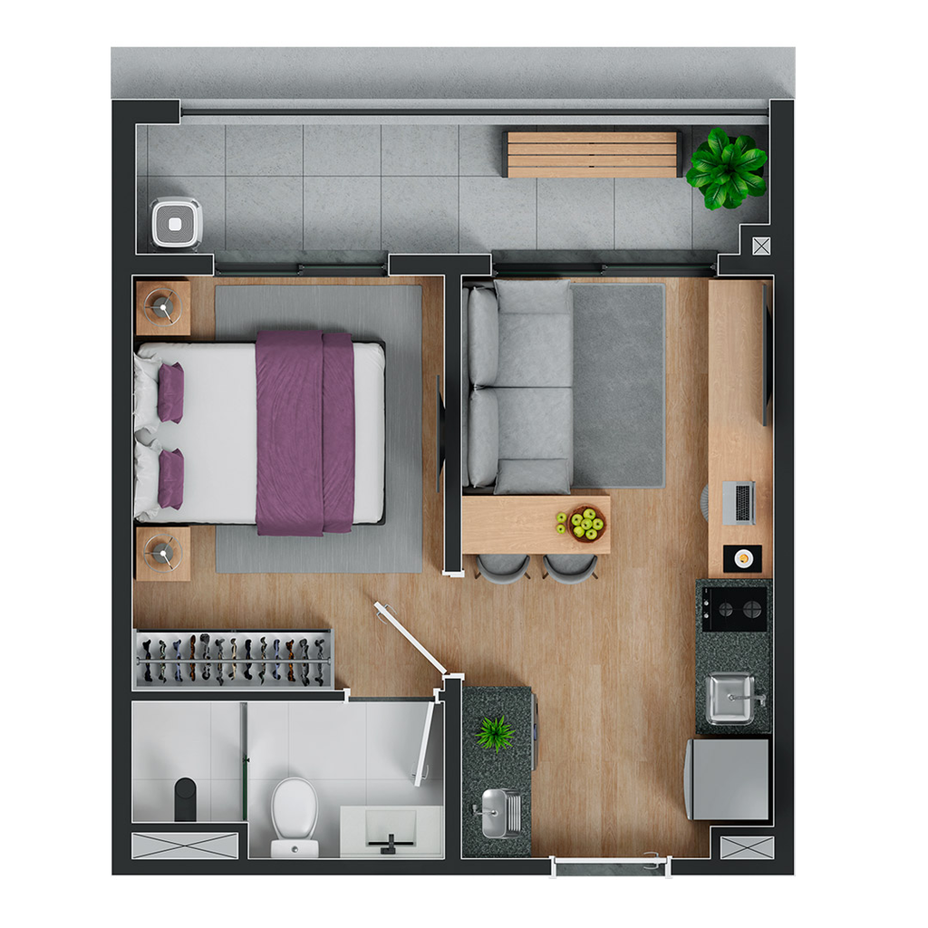 Apartamento, 2 quartos, 37 m² - Foto 28