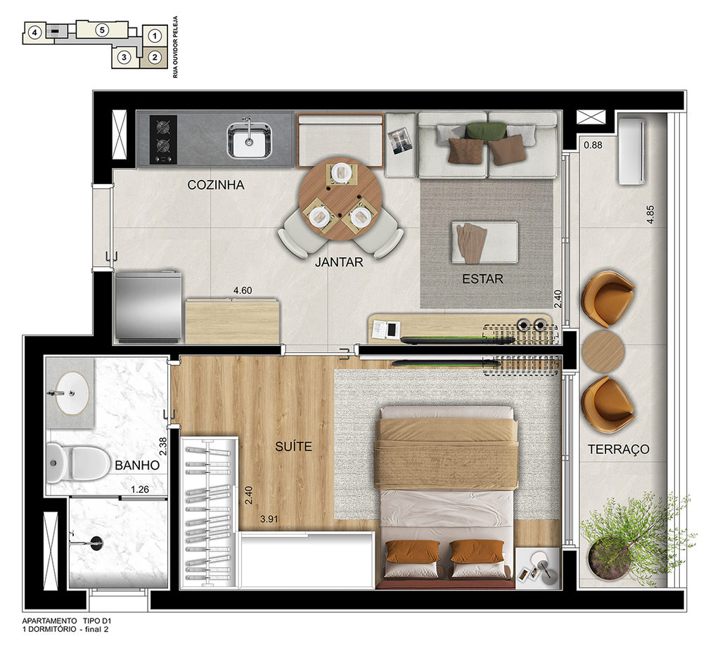 Apartamento, 2 quartos, 52 m² - Foto 26