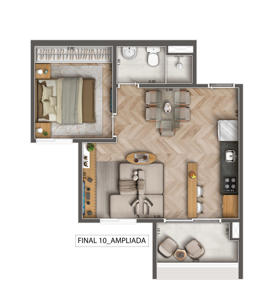 Apartamento, 1 quarto, 33 m² - Foto 36