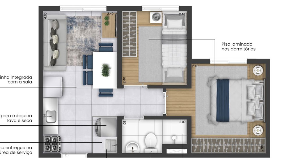 Apartamento, 2 quartos, 31 m² - Foto 22