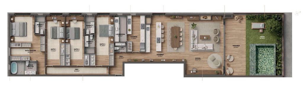 Apartamento, 3 quartos, 346 m² - Foto 33