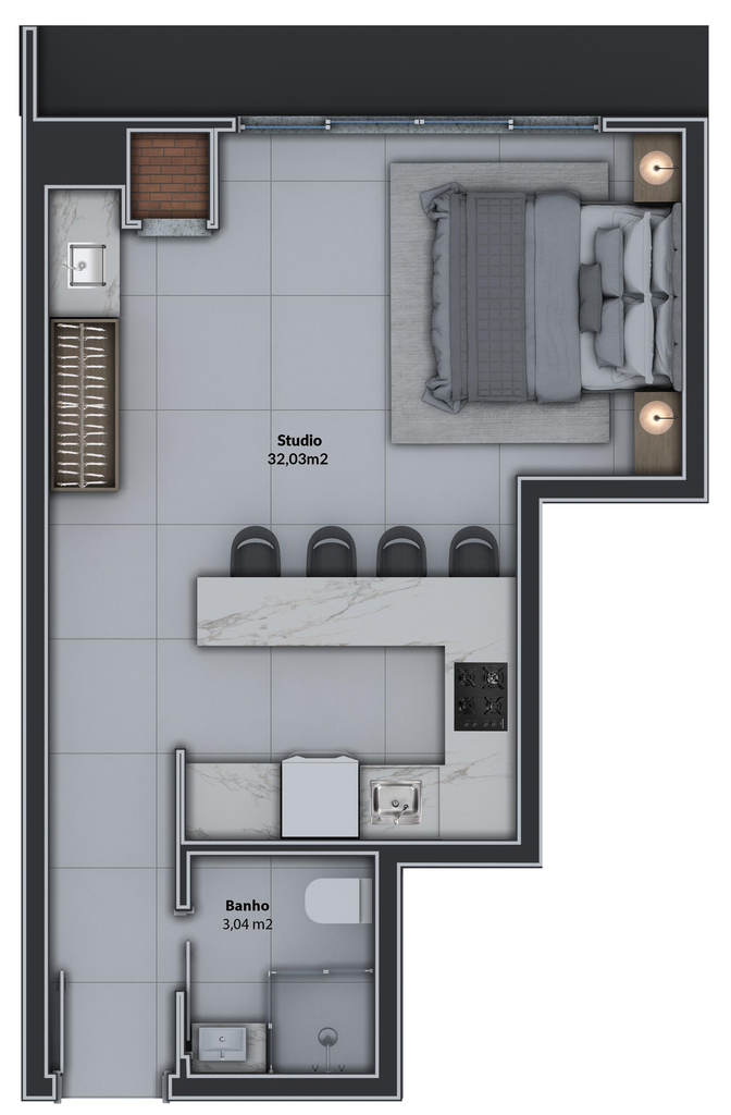 Apartamento, 2 quartos, 81 m² - Foto 56