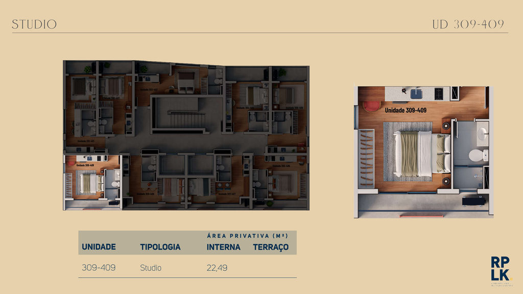 Planta - Unidade 309-409