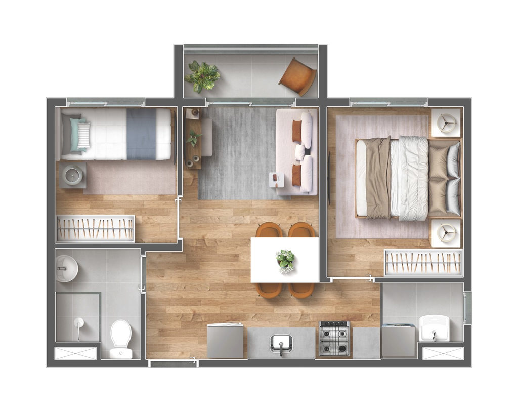 Apartamento, 2 quartos, 38 m² - Foto 19