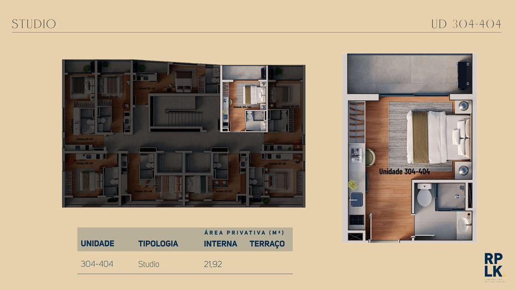 Planta - Unidade 304-404